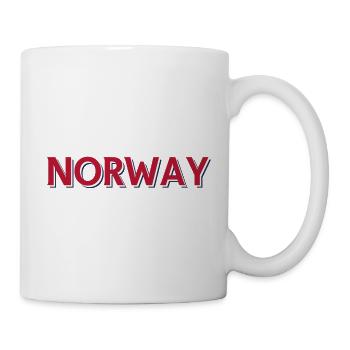 Mountain landscape with midnight sun - Mug - white - Right