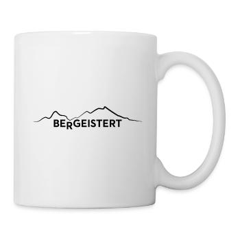 enthusiastic hiking nature outdoor sports - Mug - white - Right