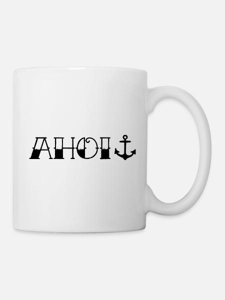 Ahoi Anker - Tasse - Weiß