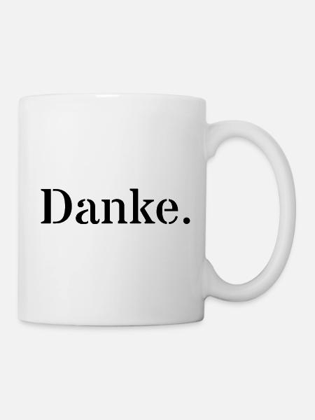 Danke - Tasse - Weiß