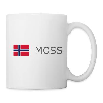 Norway Flag - Moss - Norge - Norwegen - Mug - white - Right