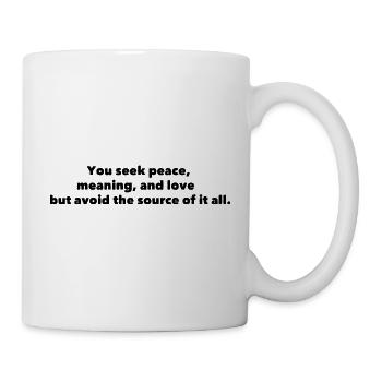 Peace and love - Mug - white - Right