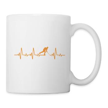 Hockey Heartbeat Hockey T-Shirt - Tasse - Weiß - Rechts