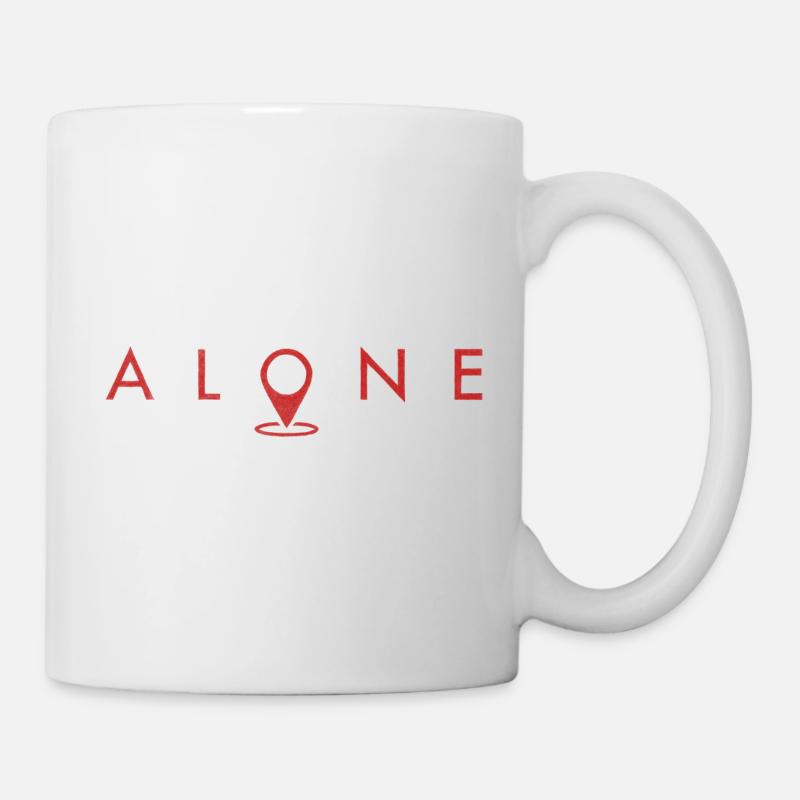 allein - Tasse - Weiß