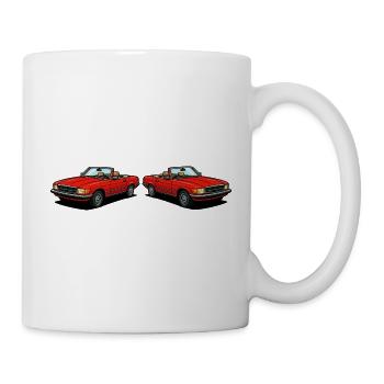 Red convertible duo: classic two-seaters - Mug - white - Right
