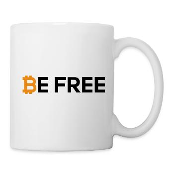 Bitcoin Be Free - Tasse - Weiß - Rechts