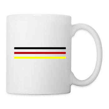 Deutschland Linie Fahne - Tasse - Weiß - Rechts