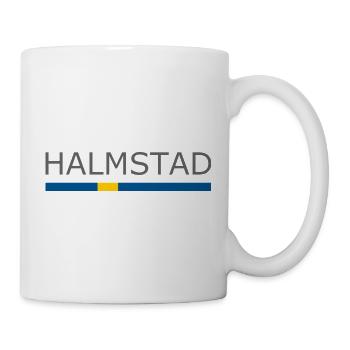 Drapeau de la Suède - Halmstad - Sverige - Schweden - Mug blanc - blanc - Droite