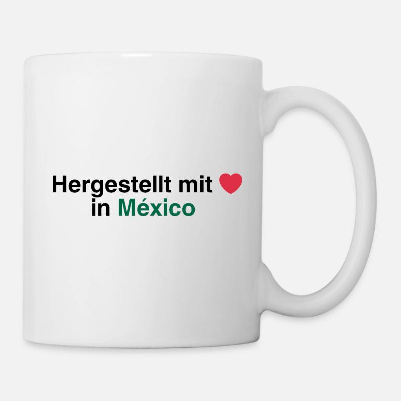 Fabriqué avec au ❤️ Mexique - Mug blanc - blanc
