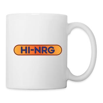 Hi-NRG Retro Neon Text - Tasse - Weiß - Rechts