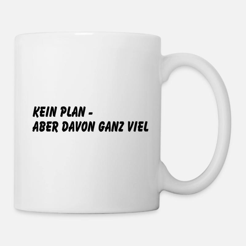 No plan - Mug - white
