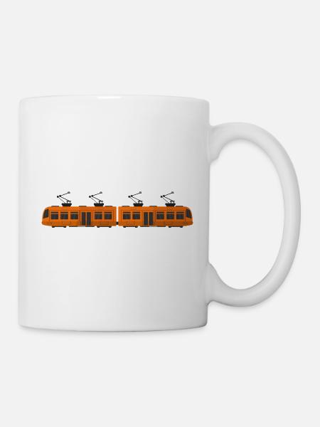 Straßenbahn - Tasse - Weiß
