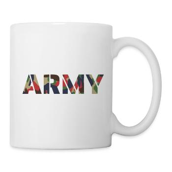 ARMY Schweiz TAZ83 Tarnung - Tasse - Weiß - Rechts