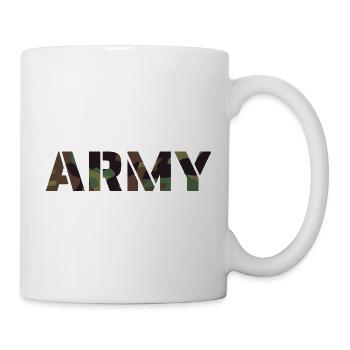 ARMY Text UK Camouflage Pattern - Mug - white - Right