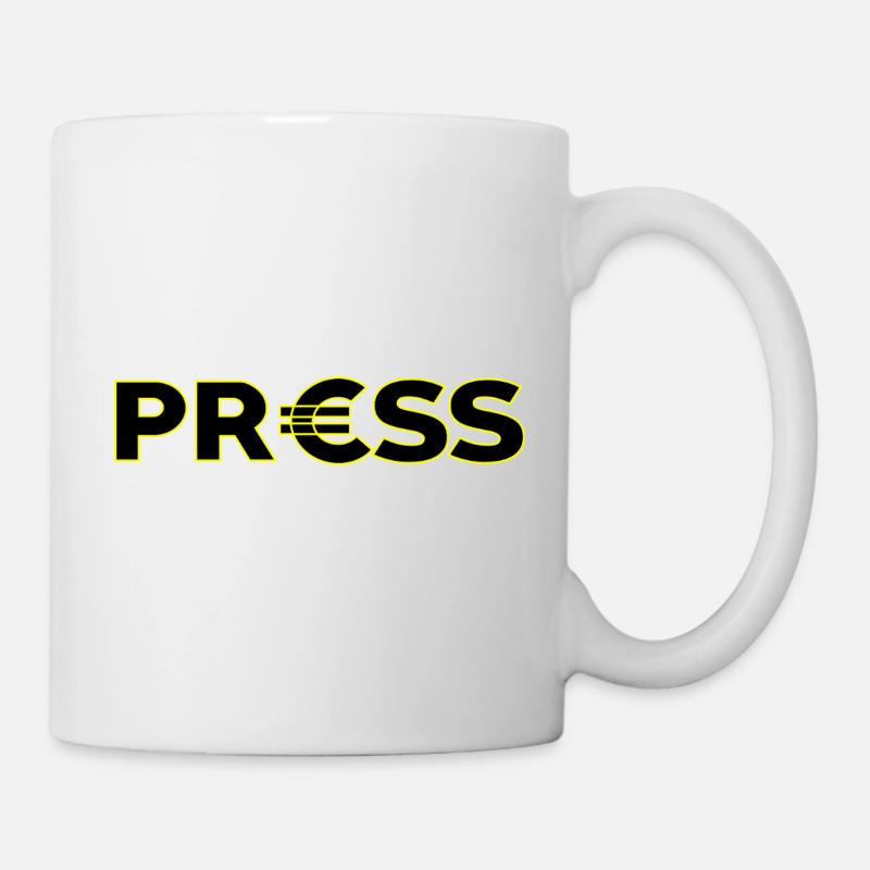 PRESS – for journalists and media heroes - Mug - white