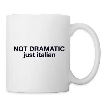 Pas dramatique, juste italien - Mug blanc - blanc - Droite
