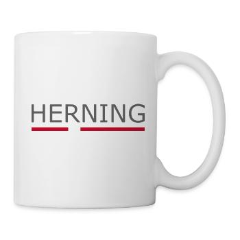 Herning - Denmark Flag - Dänemark - Skandinavien - Tasse - Weiß - Rechts