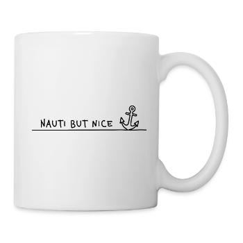Nauti but Nice – Sea Pun Skipper Naviguer - Mug blanc - blanc - Droite