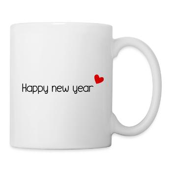 HAPPY NEW YEAR. NEW YEAR'S EVE. BEST WISHES - Mug - white - Right