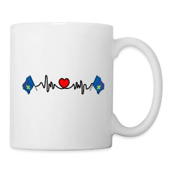 Design – Provence Flag with Heartbeat - Mug - white - Right