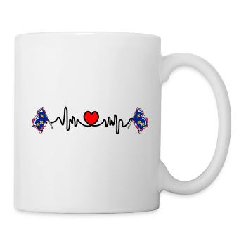 Centre-Val de Loire Battement de cœur - Mug blanc - blanc - Droite