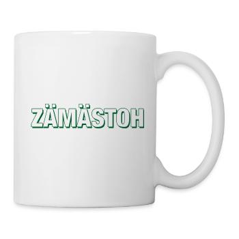 ZAEMAESTOH Fussball Spruch - Tasse - Weiß - Rechts