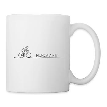Cycliste Silhouette Nunca Pie Vélo cadeau - Mug blanc - blanc - Droite