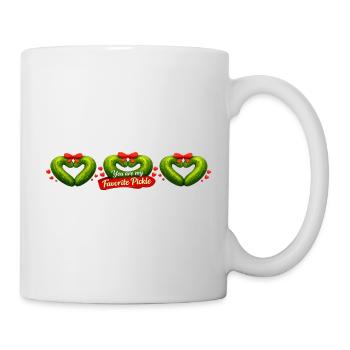 Du bist mein Lieblings-Gurkenherz - Tasse - Weiß - Rechts