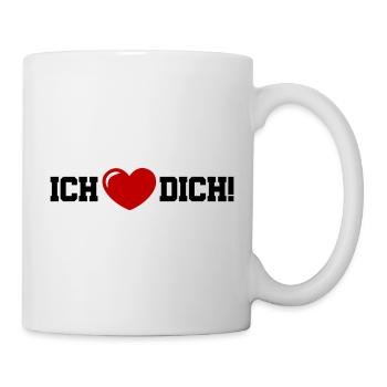 I love you heart - Mug - white - Right