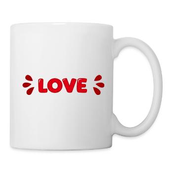 Love Red Bubbles - Mug - white - Right