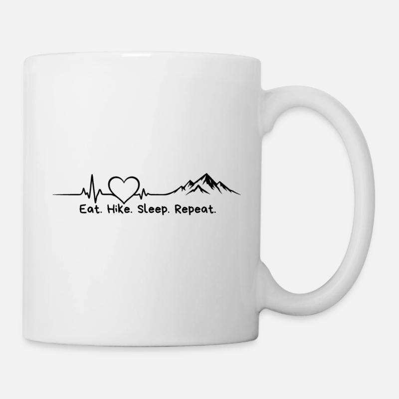 Mountains hike heart mountains. - Mug - white