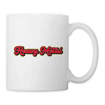 Typographie rétro du heavy metal - Mug blanc - blanc - Droite