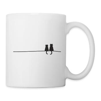 Cat silhouettes - Mug - white - Right