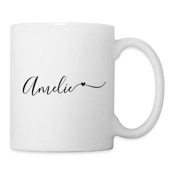 Amélie Prénom Prénom décoratif - Mug blanc - blanc - Droite