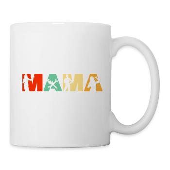 Mama Mechanic Retro Silhouette Typography - Mug - white - Right