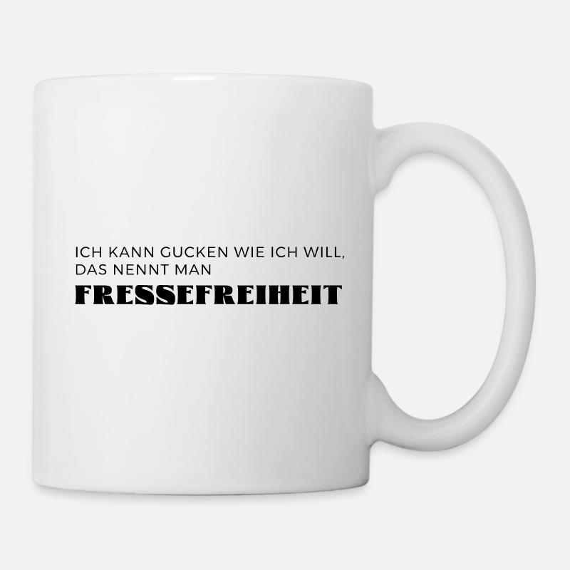 Fressefreiheit - Tasse - Weiß