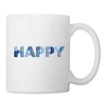 HAPPY Denim Patchwork New Trend - Mug - white - Right