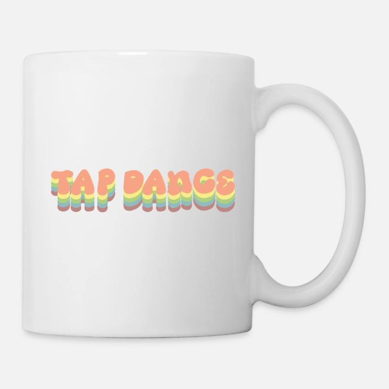 Tap Dance Rainbow Pastel - Mug - white