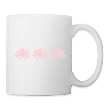 Lotus Flower, Lotus Flower, Pastel Flower, Flowers, Pastel - Mug - white - Right