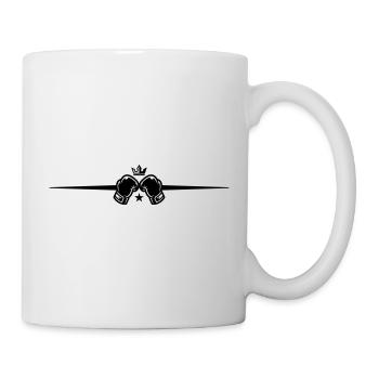 Symbole des gants de boxe Boxe - Mug blanc - blanc - Droite