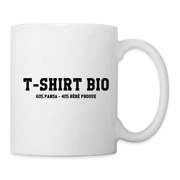 Bio Panda Bebe Phoque Humour - Mug blanc - blanc - Droite