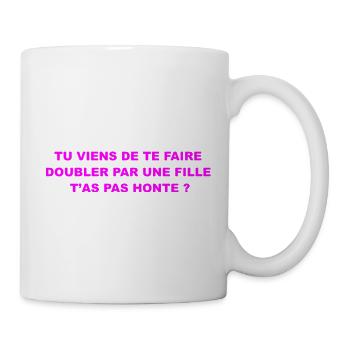 Sticker Humour Voiture - Mug blanc - blanc - Droite