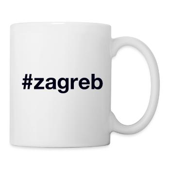 Zagreb Hrvatska Croatia Kroatien Hashtag - Mug blanc - blanc - Droite