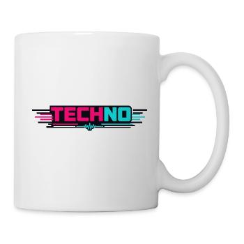 Techno Neon Puls - Tasse - Weiß - Rechts