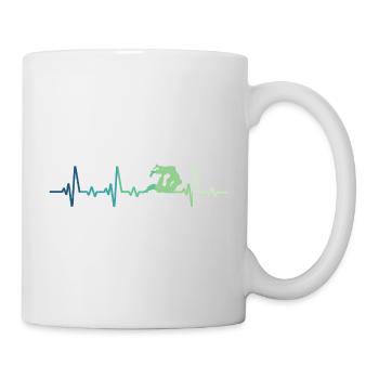 Jiu Jitsu Herzschlag Jiu-Jitsu - Tasse - Weiß - Rechts