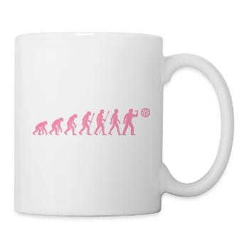 Evolution der Snackzeit - Tasse - Weiß - Rechts