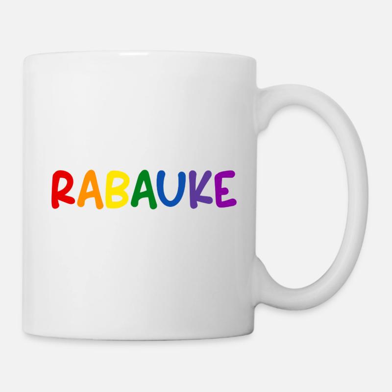 Rascal Colorful Letters Rainbow - Mug - white