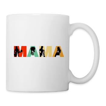 Basse Maman Musicienne rétro Mère - Mug blanc - blanc - Droite