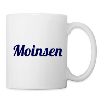 Moinsen! – Das Original für echte Nordlichter - Tasse - Weiß - Rechts