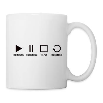 Pleine conscience, moments, souvenirs, bonheur - Mug blanc - blanc - Droite